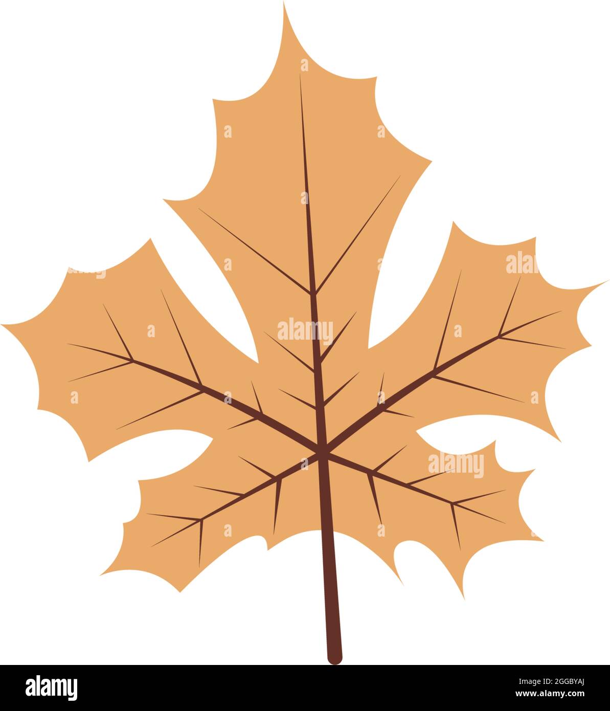 Autumn leaves icon flat design template vector Stock Vector