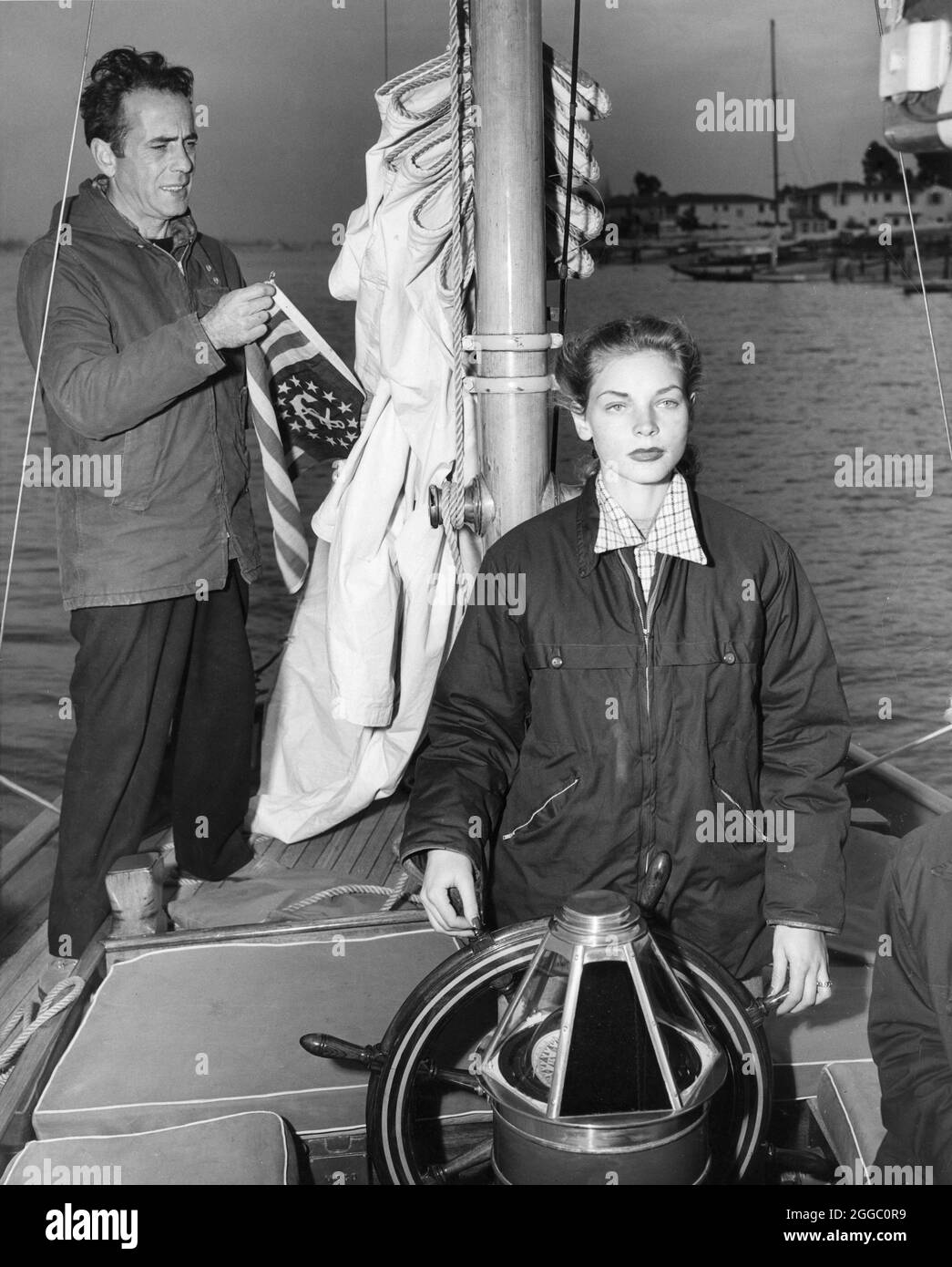 Lauren bacall, bogart, sailing Black and White Stock Photos & Images ...