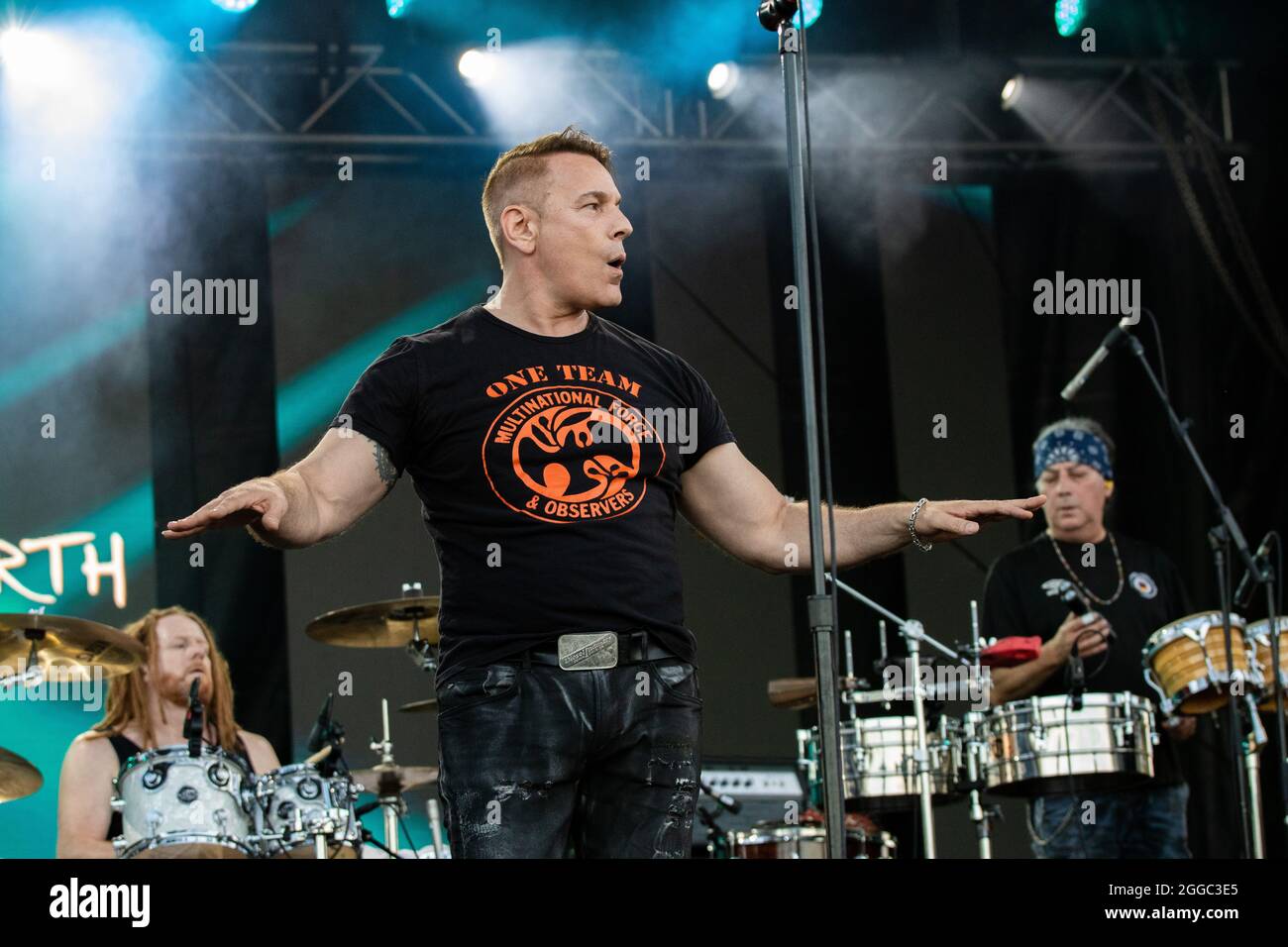 Edmonton, Canada. 29th Aug, 2021. Edwin lead Singer of I Mother Earth ...