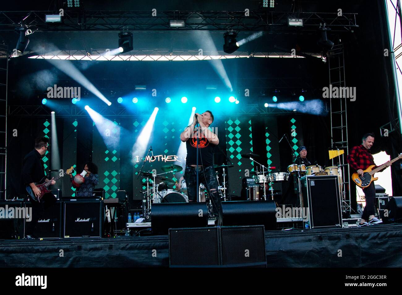 Edmonton, Canada. 29th Aug, 2021. Edwin lead Singer of I Mother Earth ...