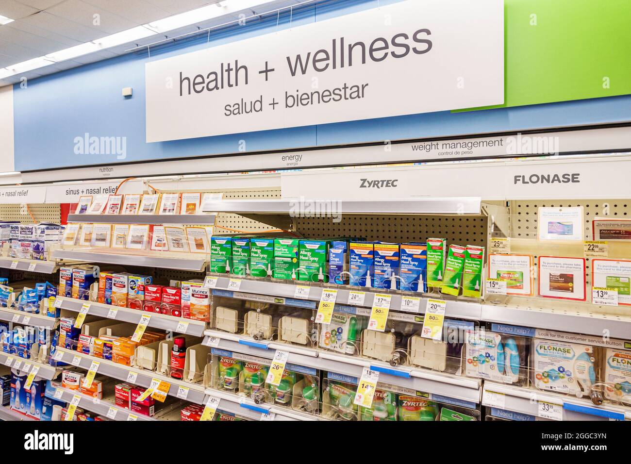 Miami Beach Florida,Walgreens Pharmacy drugstore inside interior shelf