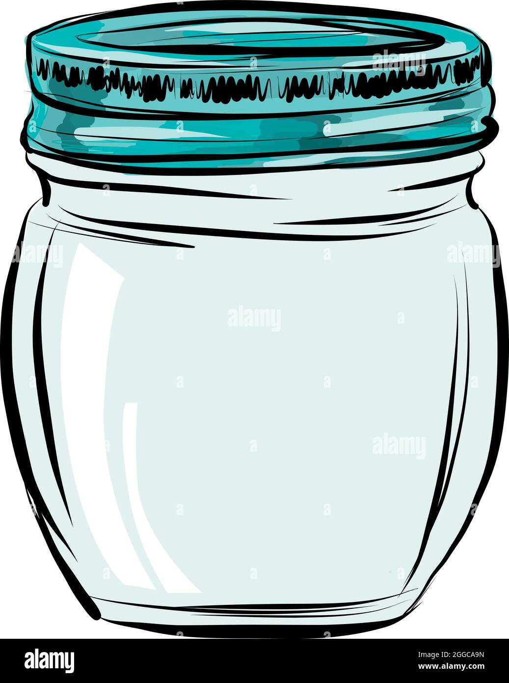glass jar isolated icon design vector illustration Stock Vector
