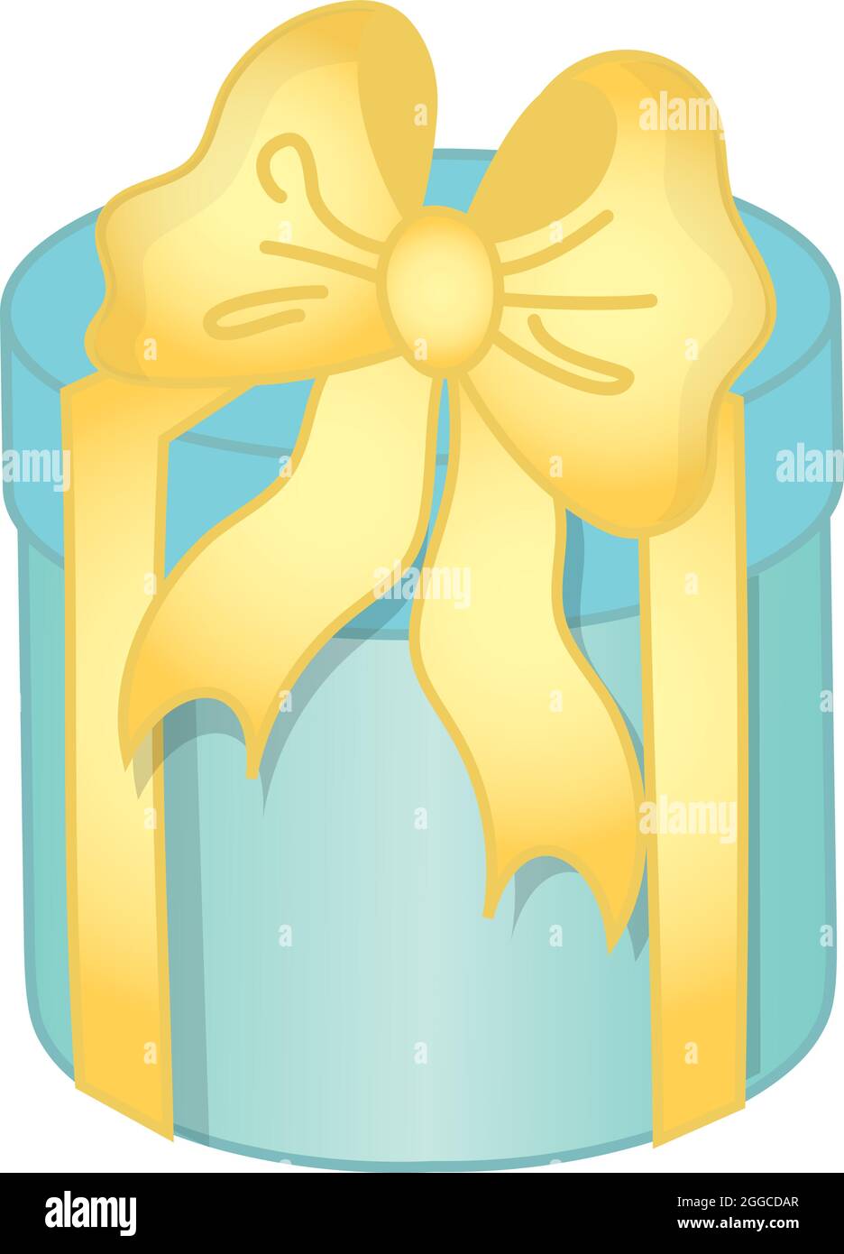 Turquoise gift box Stock Vector Images - Alamy