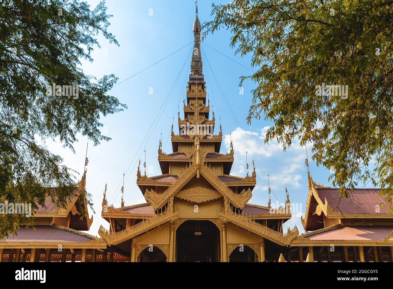 entrance of Mandalay palace of Mandalay located at Myanmar Burma Stock Photo