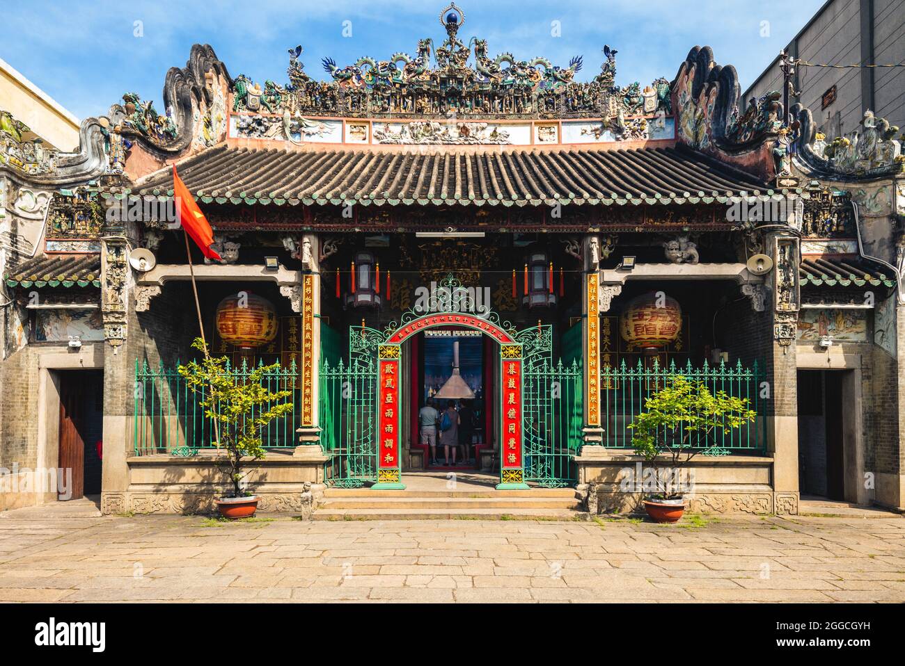 January 2, 2017: Ba Thien Hau Temple, heavenly queen temple, in Cholon district of saigon, Vietnam. It is a Buddhist temple built in 1760 dedicated to Stock Photo
