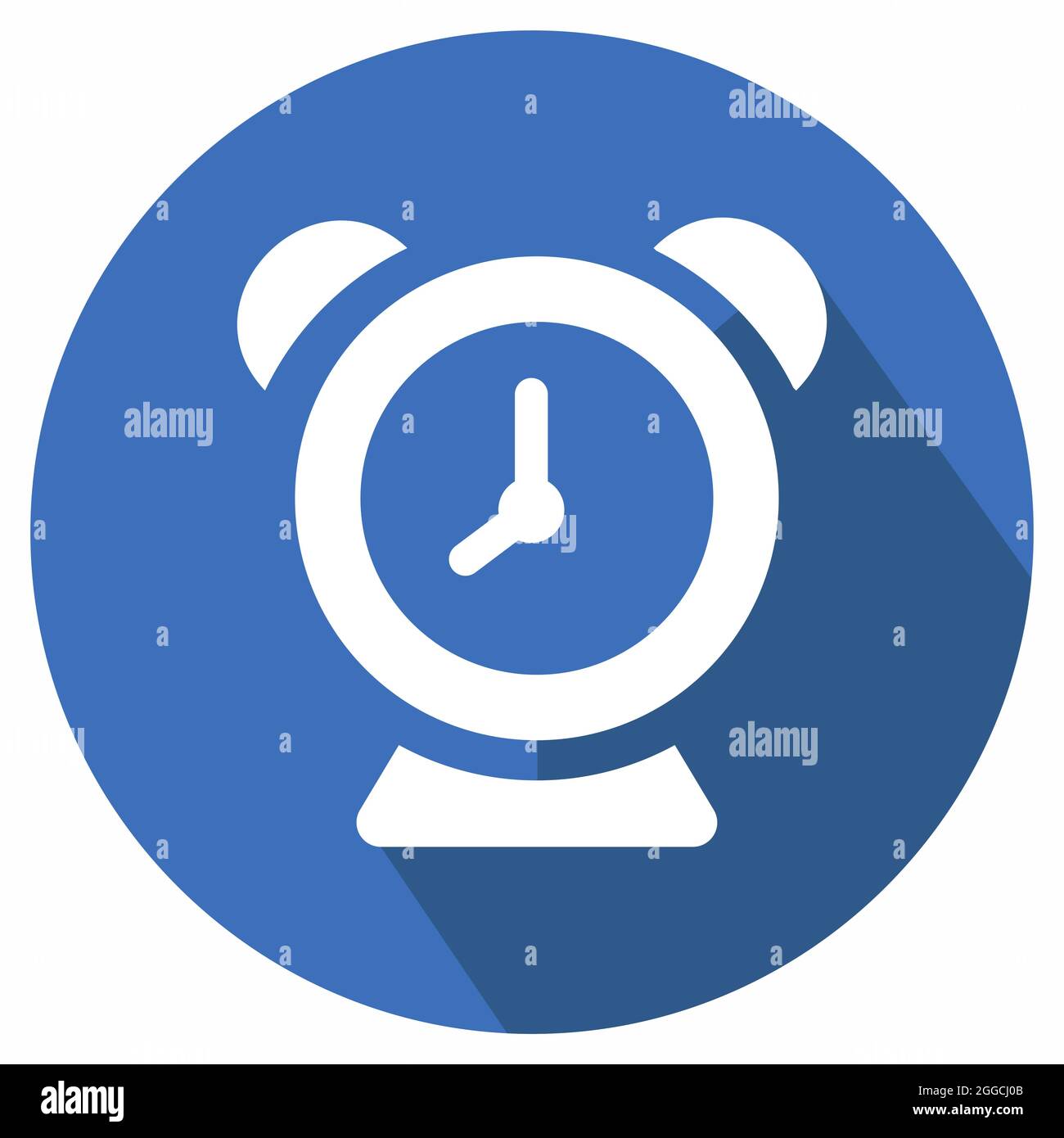 Icon Vector of Alarm - Long Shadow Style - Simple illustration ...