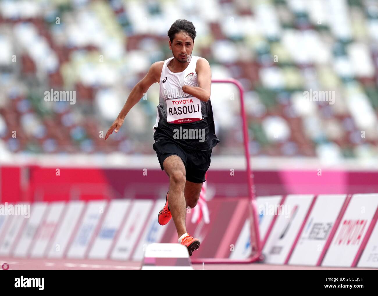 Shima Rasouli Afghanistan's Hossain Rasouli in the Men's Long Jump T47 Final at ...
