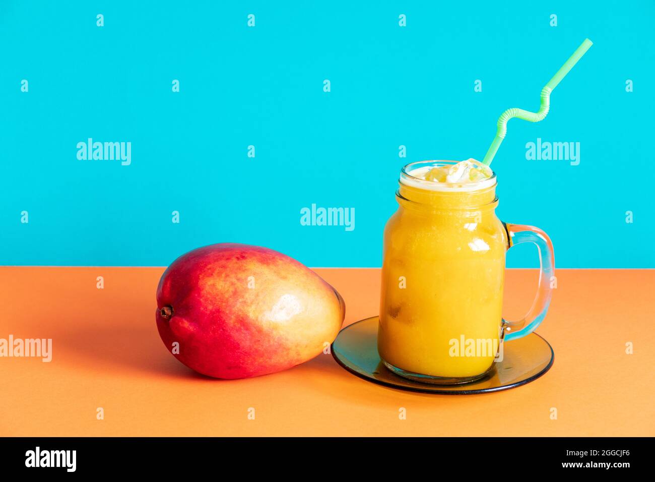 mango cocktail summer drink Stock Photo