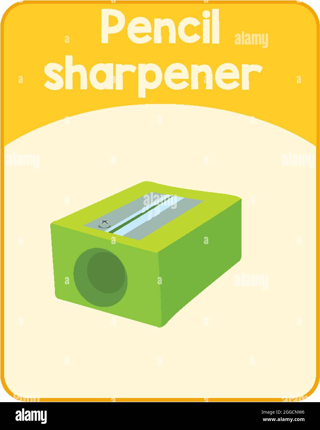 Educational English word card of sharpener illustration Stock Vector Image & Art Alamy