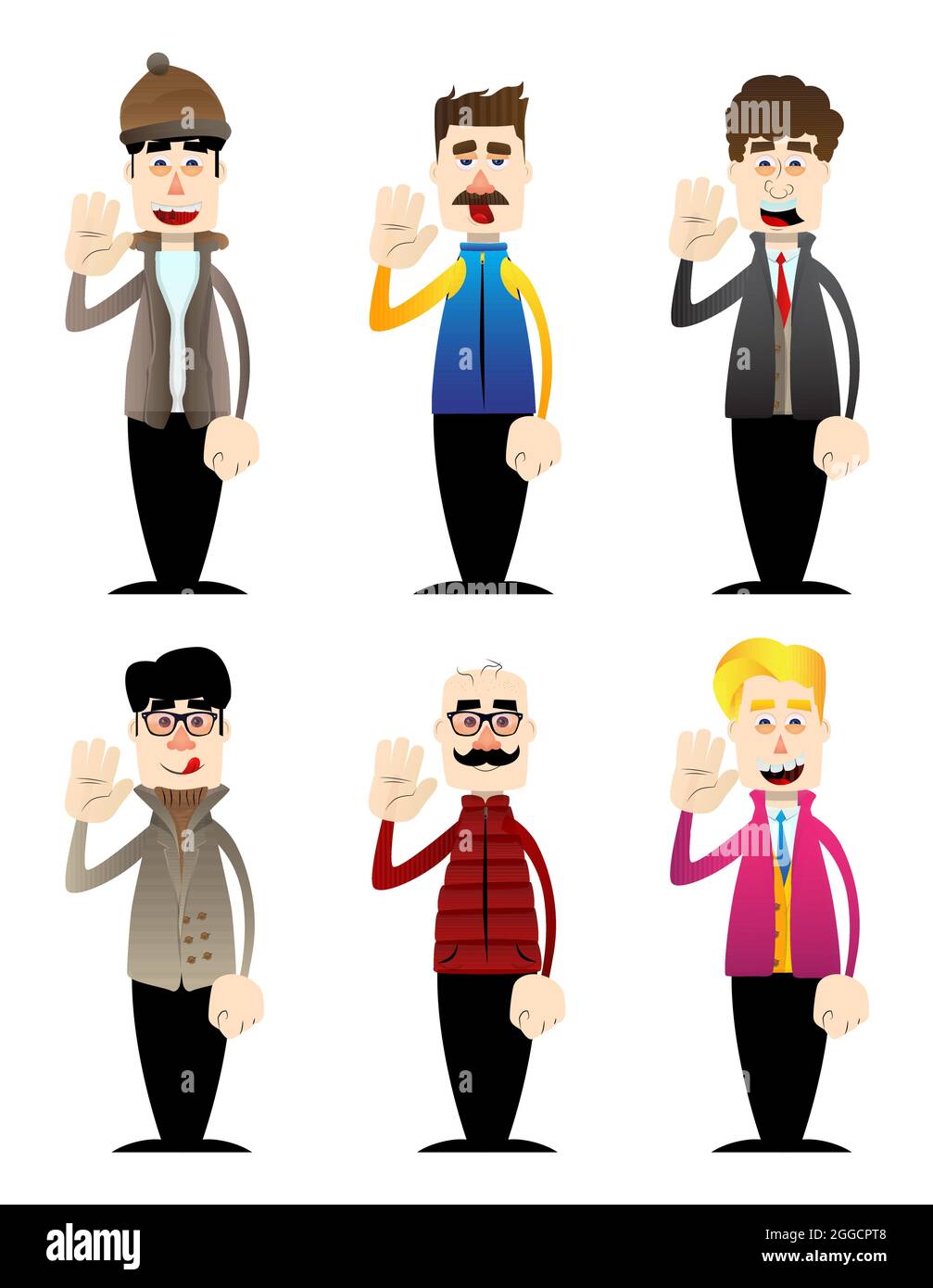 Waving goodbye waving bye Stock Vector Images - Page 2 - Alamy, image size:1007x1390