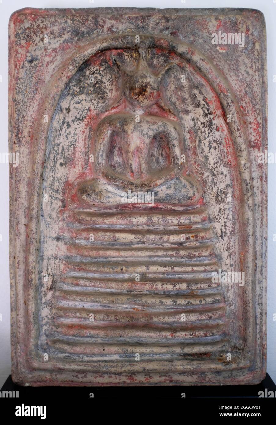A Buddha plaque in the time of King Rama 5 Stock Photo