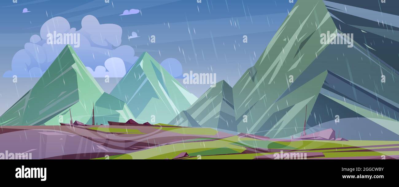 Rock ledge rain Stock Vector Images - Alamy
