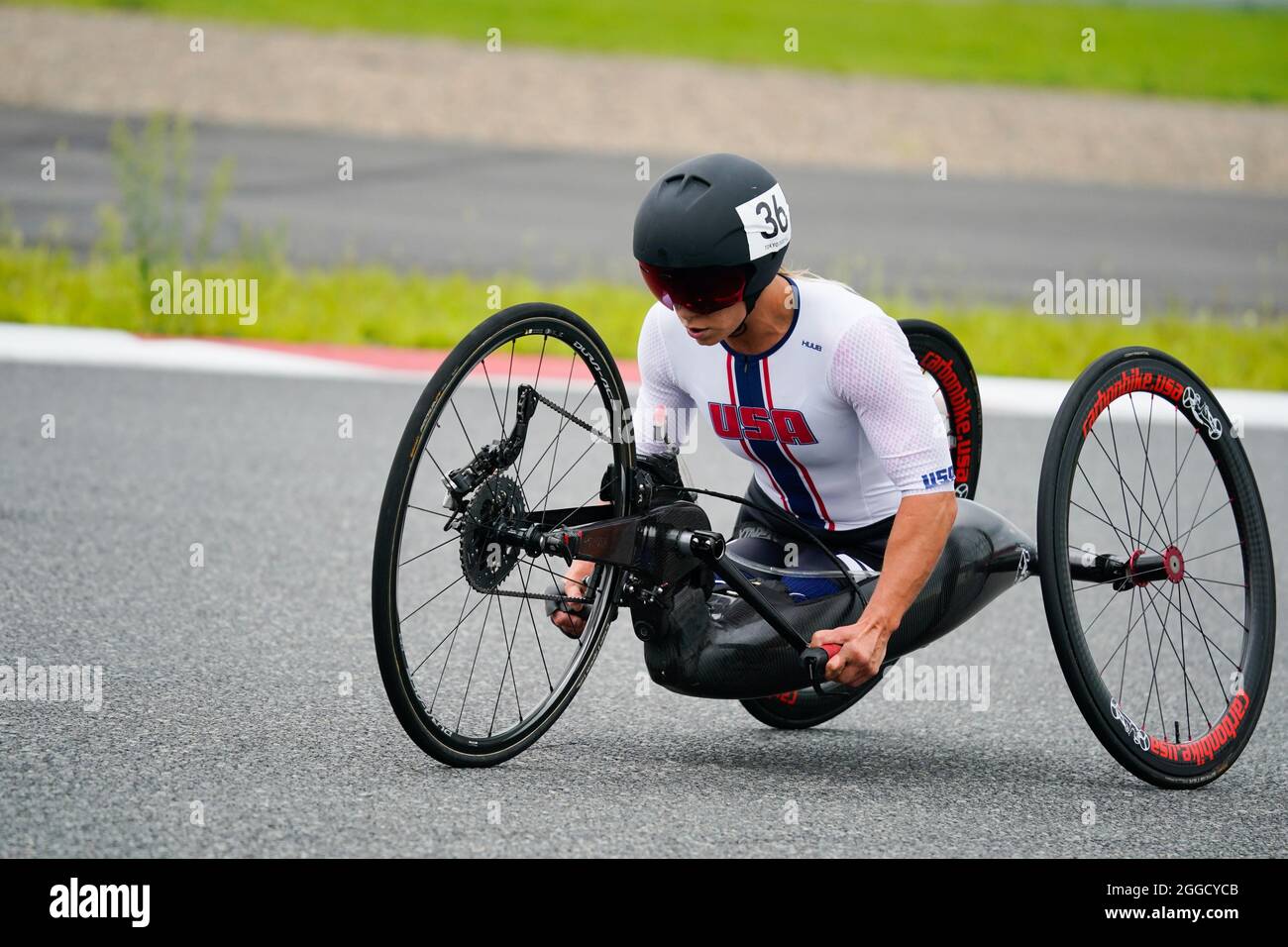 Japan 31st Aug 21 Oyama Japan 31st Aug 21 Okusana Masters Usa August 31 21 Cycling Road Women S H4 5 Time Trial Final At The Fuji International Speedway During Tokyo