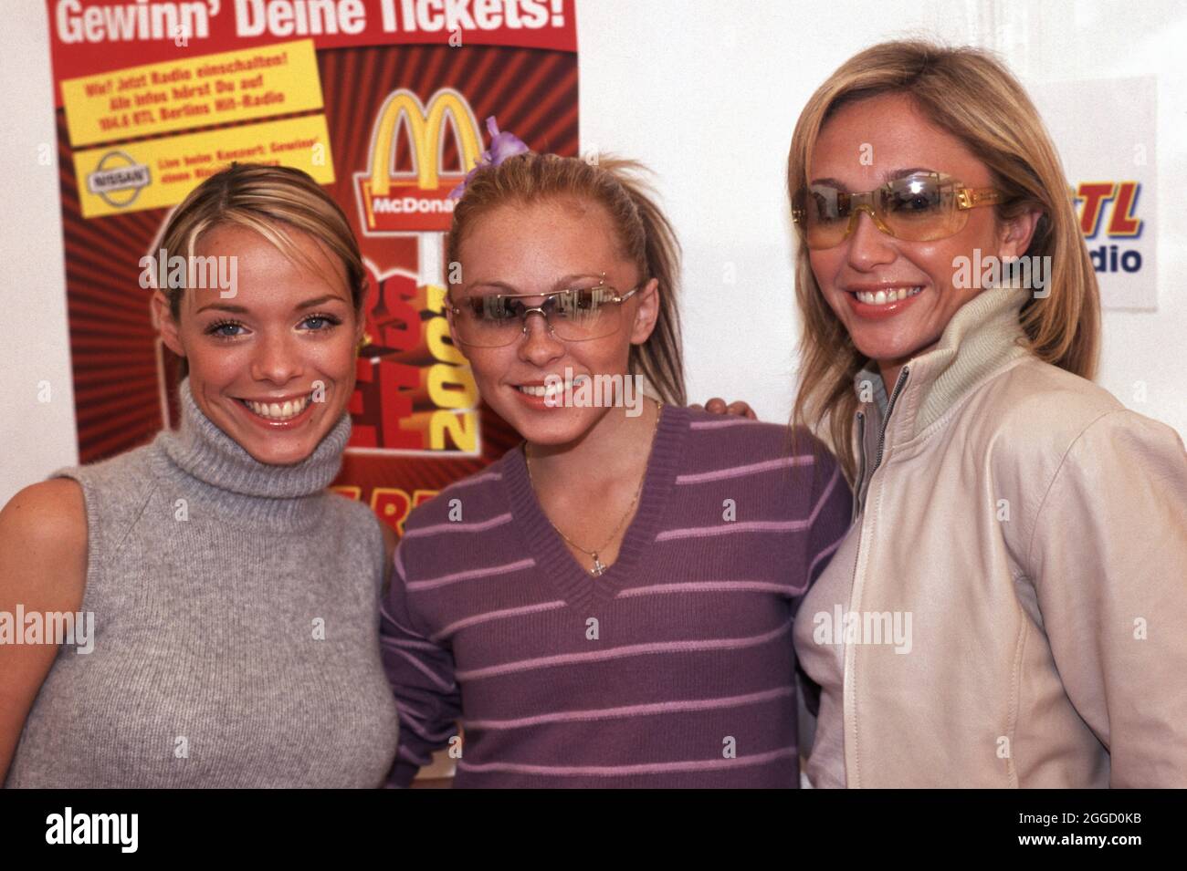 Atomic Kitten, Natasha Hamilton, Liz McClarnon, Jenny Frost Stock Photo