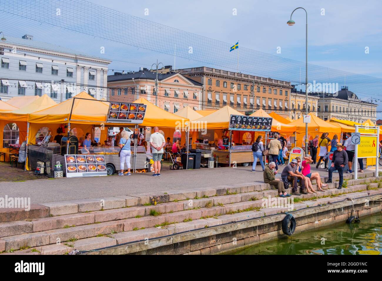 Kauppatori, market square, Helsinki, Finland Stock Photo