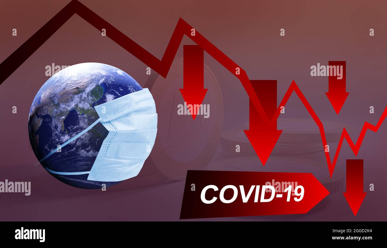 World economy and corona virus concept. The impact of coronavirus on ...