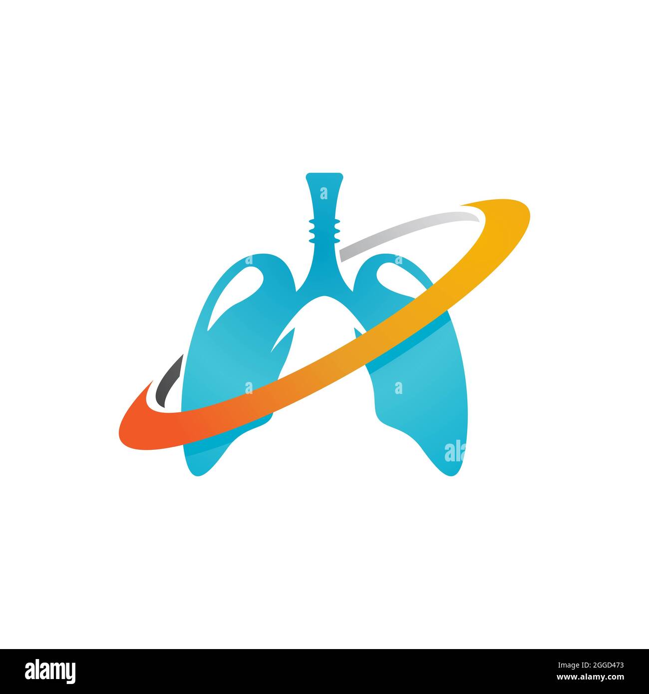 Lung Vector icon for medical design illustration Template Stock Photo ...