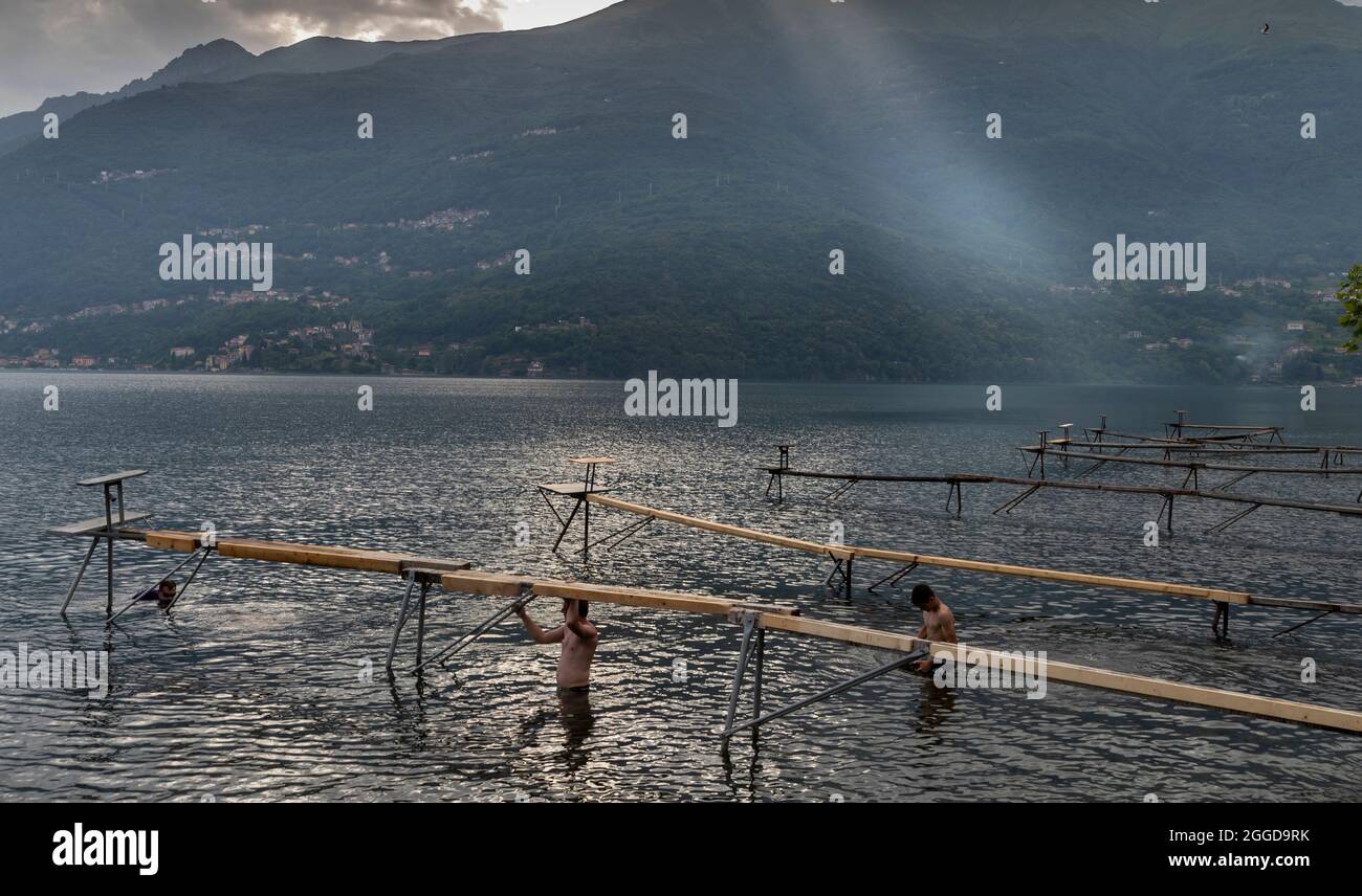 Lake como italy typical fish hi-res stock photography and images - Alamy