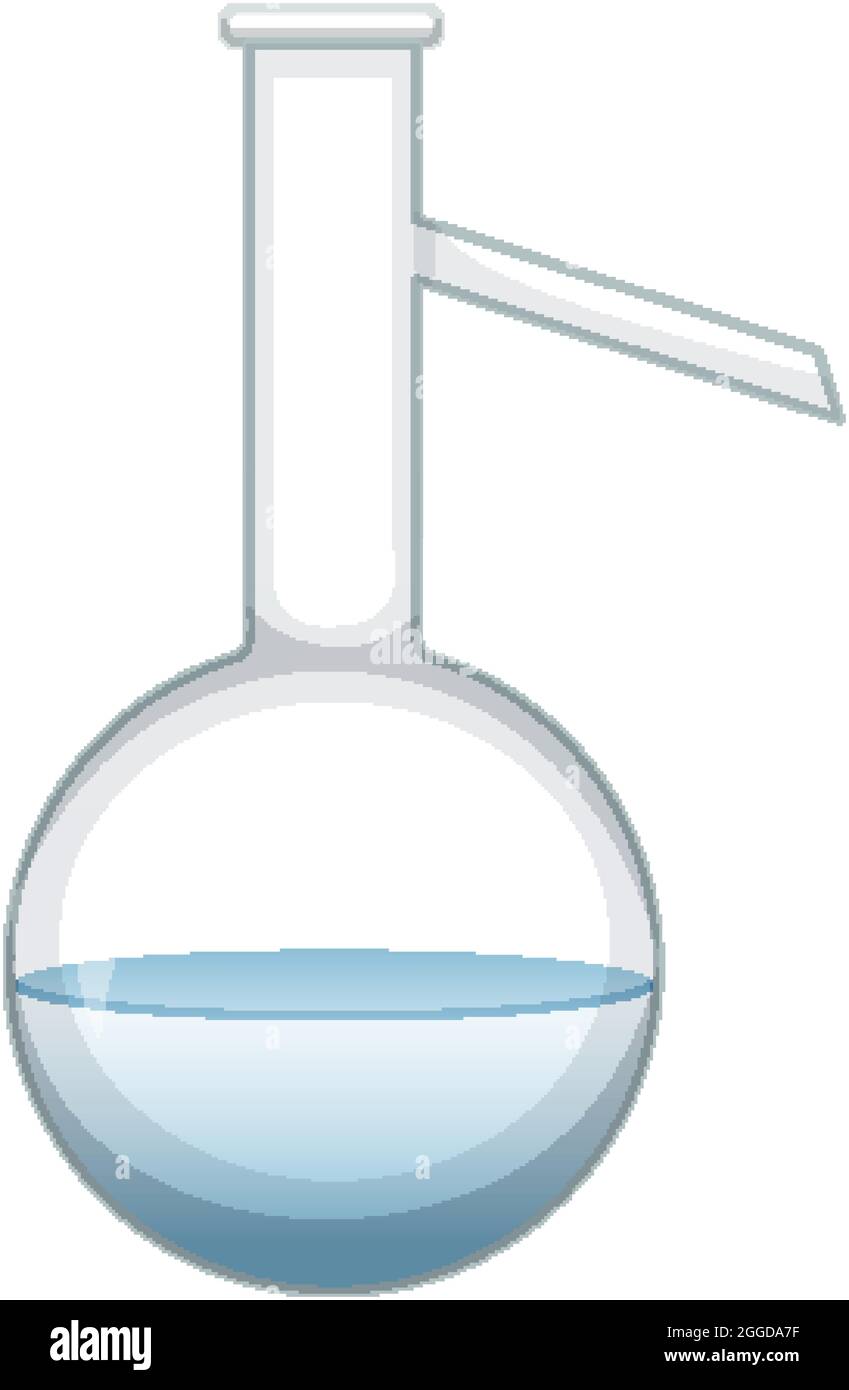 A Laboratory Equipment with a retort on white background illustration ...