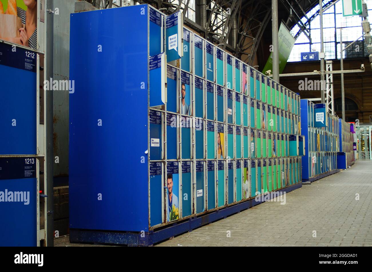 Lockers at frankfurt main station hires stock photography and images Alamy