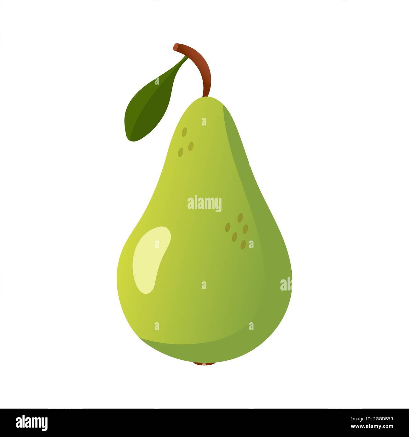 Pear, isolated flat vector illustration Stock Vector Image & Art - Alamy