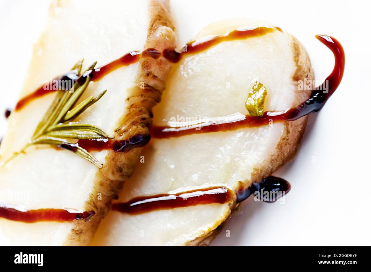 Roasted white turnip with balsamic vinegar of Modena and rosemary Stock