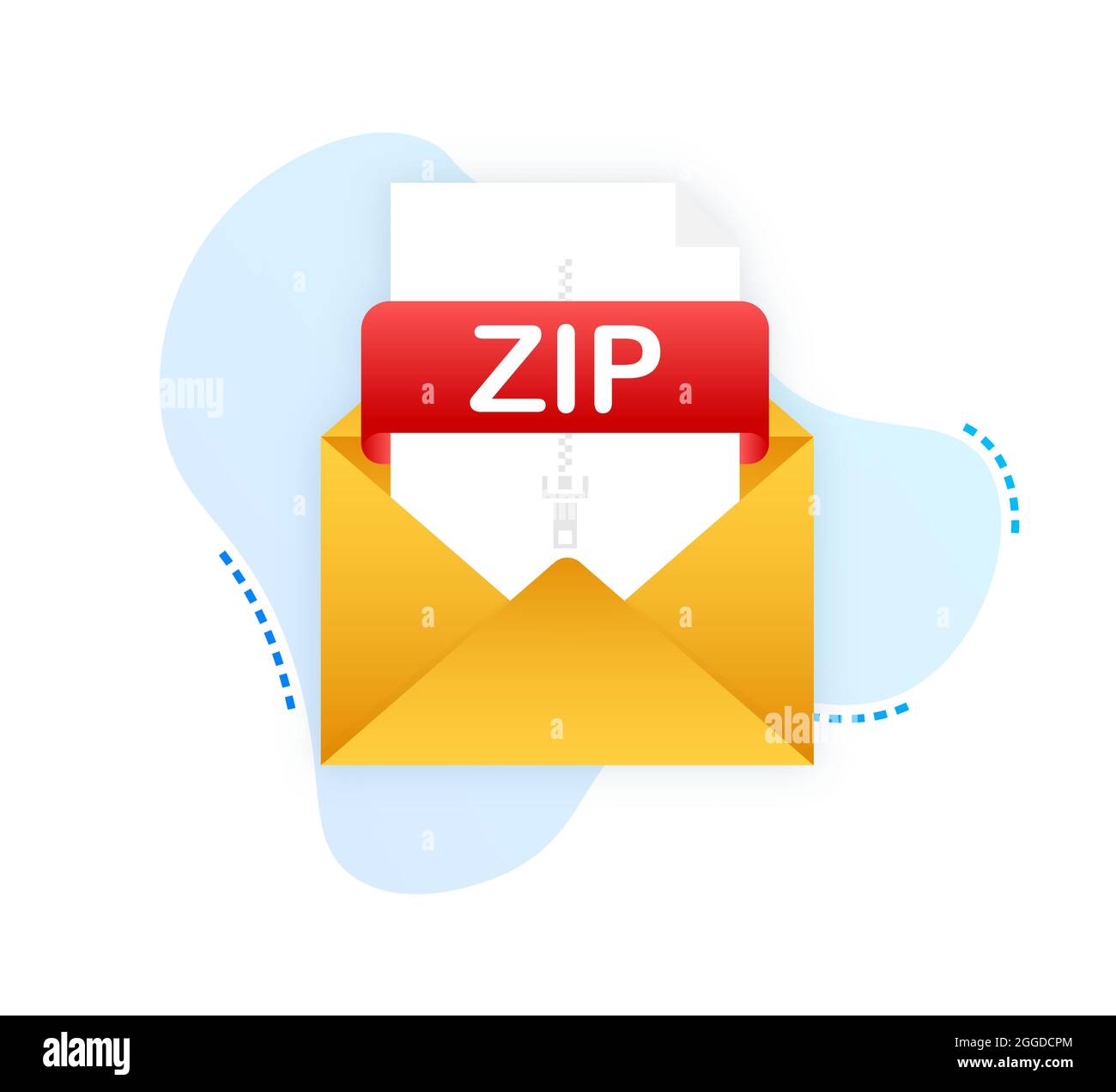 Download ZIP button. Downloading document concept. File with ZIP label