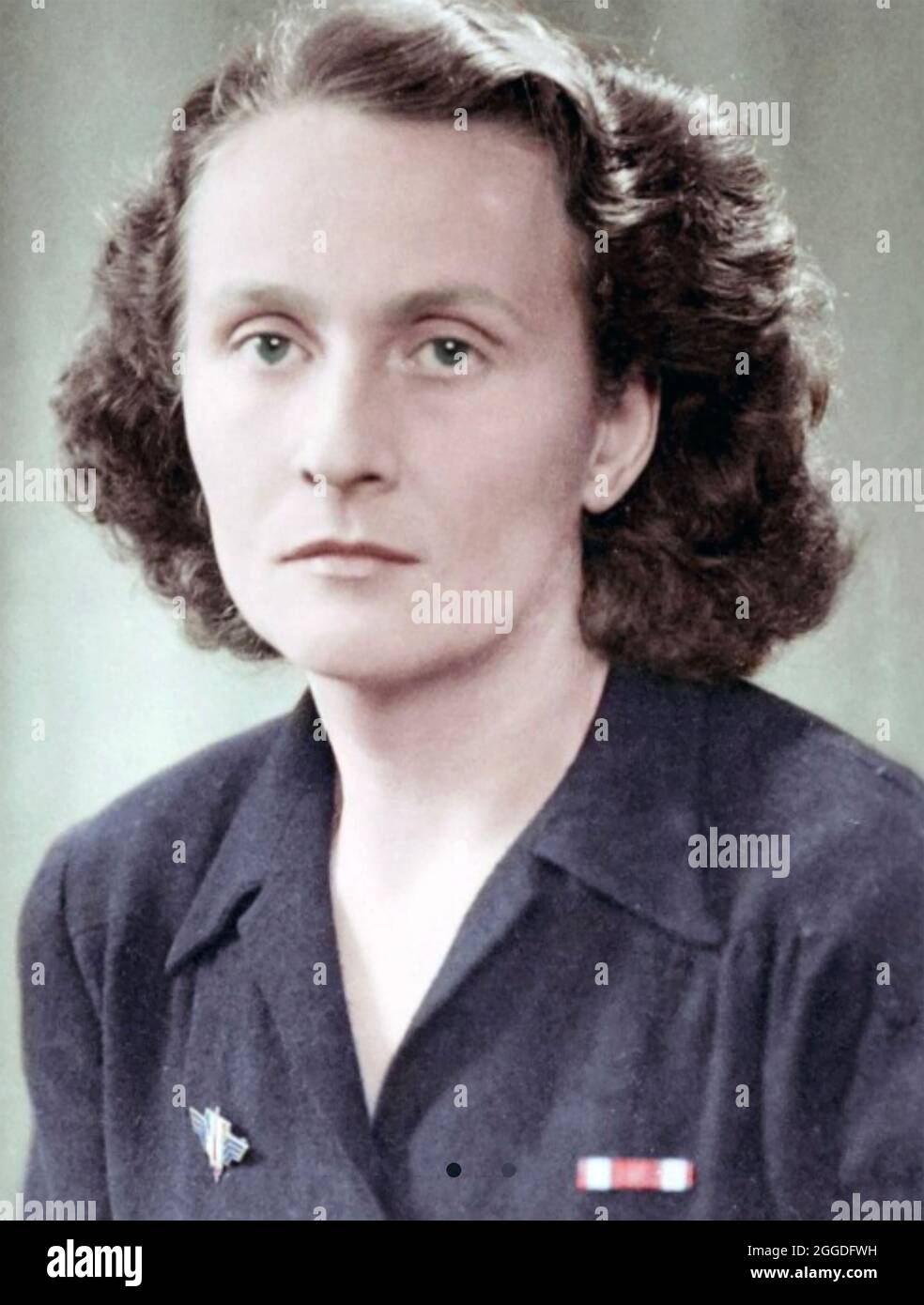 CATHERINE DIOR (1917-2008) French resistance fighter in WW2, sister of the fashion designer Christian Dior Stock Photo