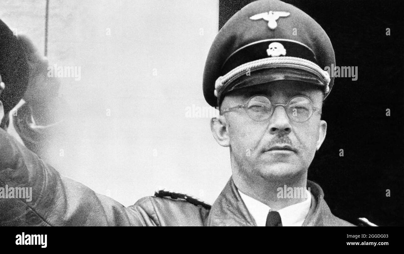 HEINRICH HIMMLER (1900-1945) Nazi leader of the SS. Stock Photo