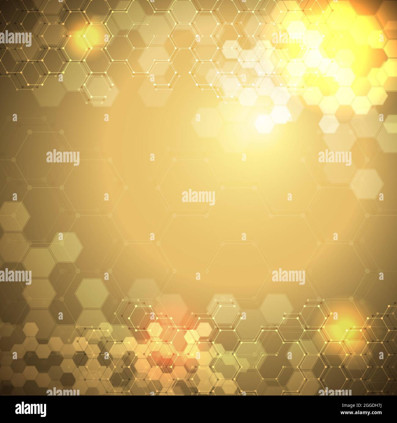 EPS 10 vector abstract science and futuristic hexagonal technology ...