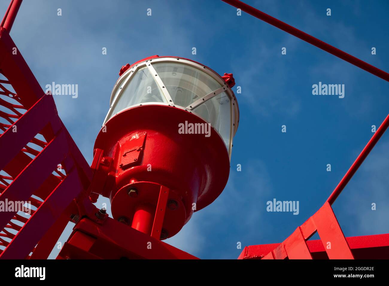 Navigation light on light buoy, Wellington, North Island, New Zealand