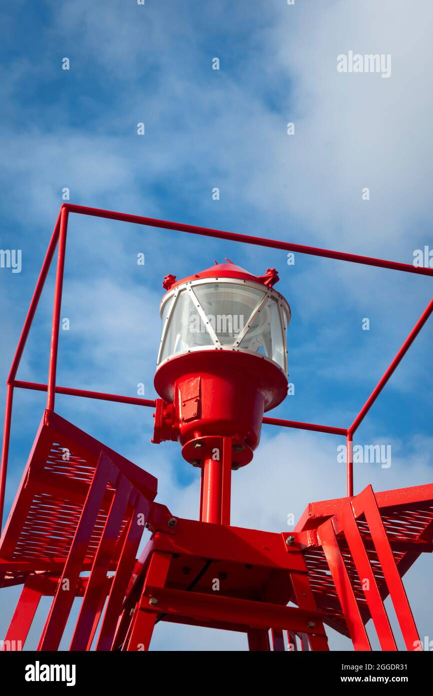 Navigation light on light buoy, Wellington, North Island, New Zealand