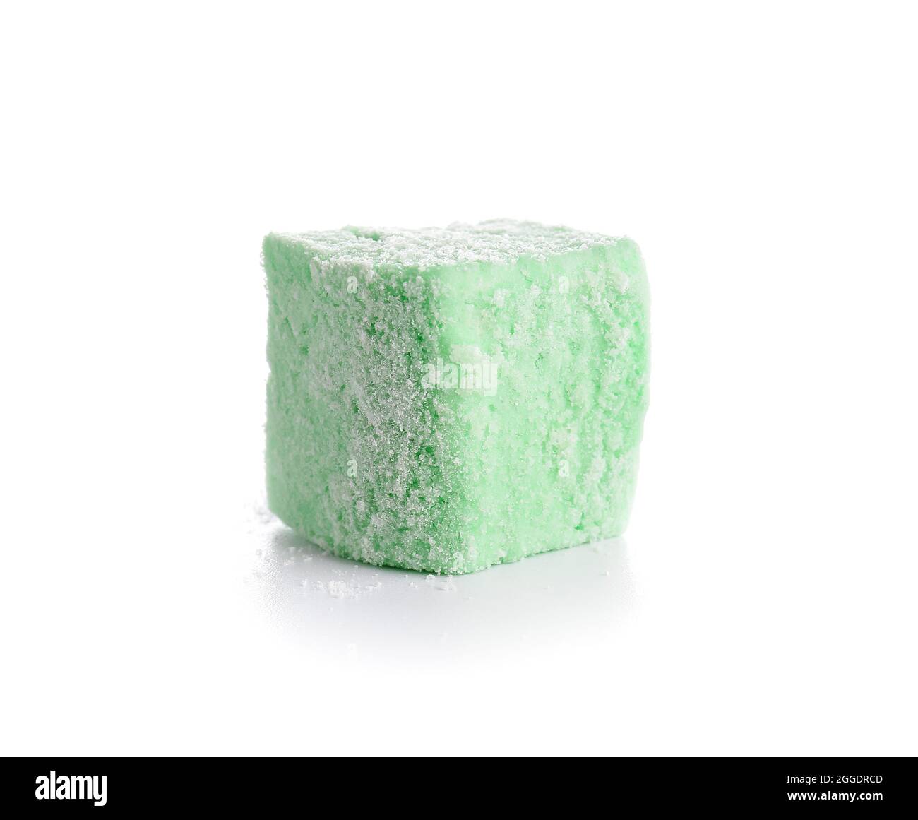 Tasty sweet marshmallow on white background Stock Photo - Alamy