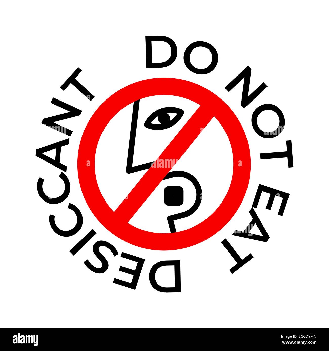Do not eat desiccant icon Stock Vector Image & Art Alamy