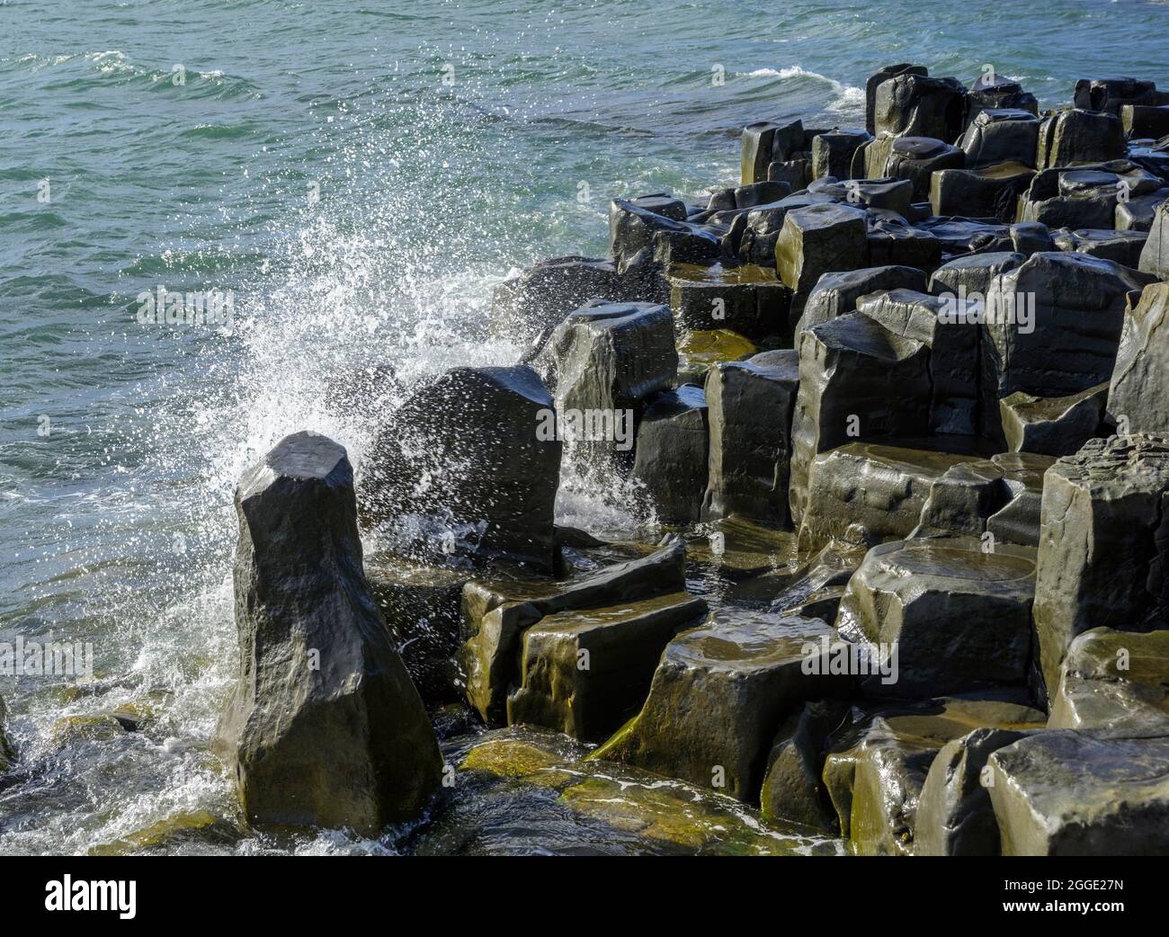 Local Basalt Rocks Basalt rocks on the coast according to local mythology an elf city ...