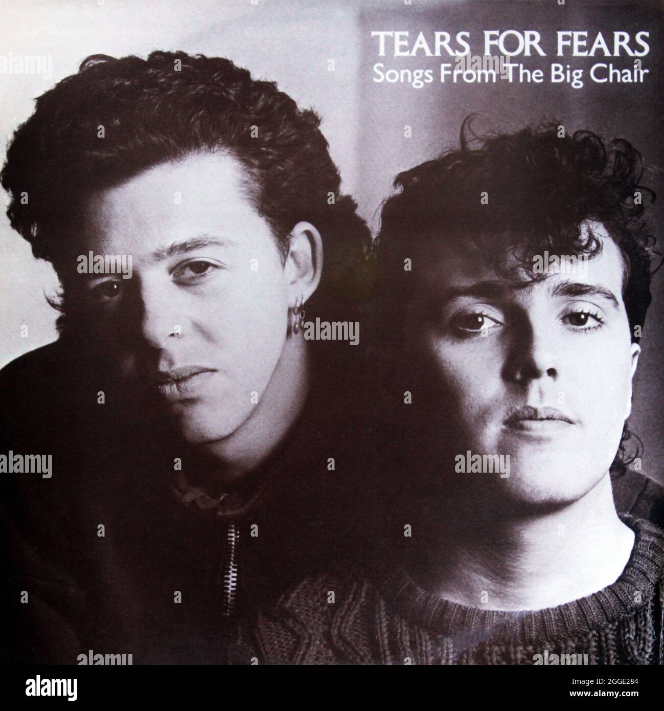 Tears For Fears: 1985. LP front cover: 'Songs Fron The big Chair' Stock Photo