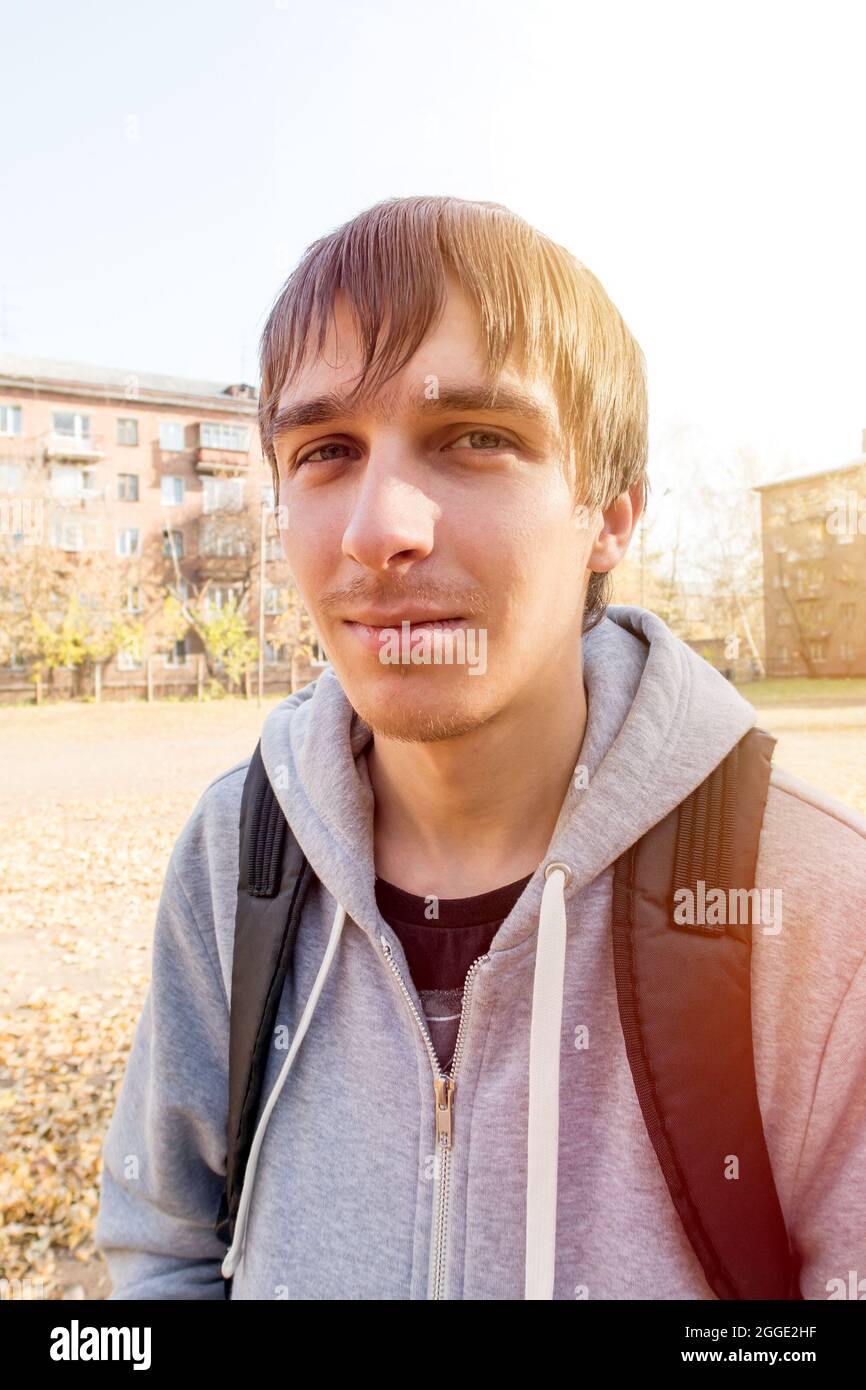 Male teen portrait sun hi-res stock photography and images - Alamy
