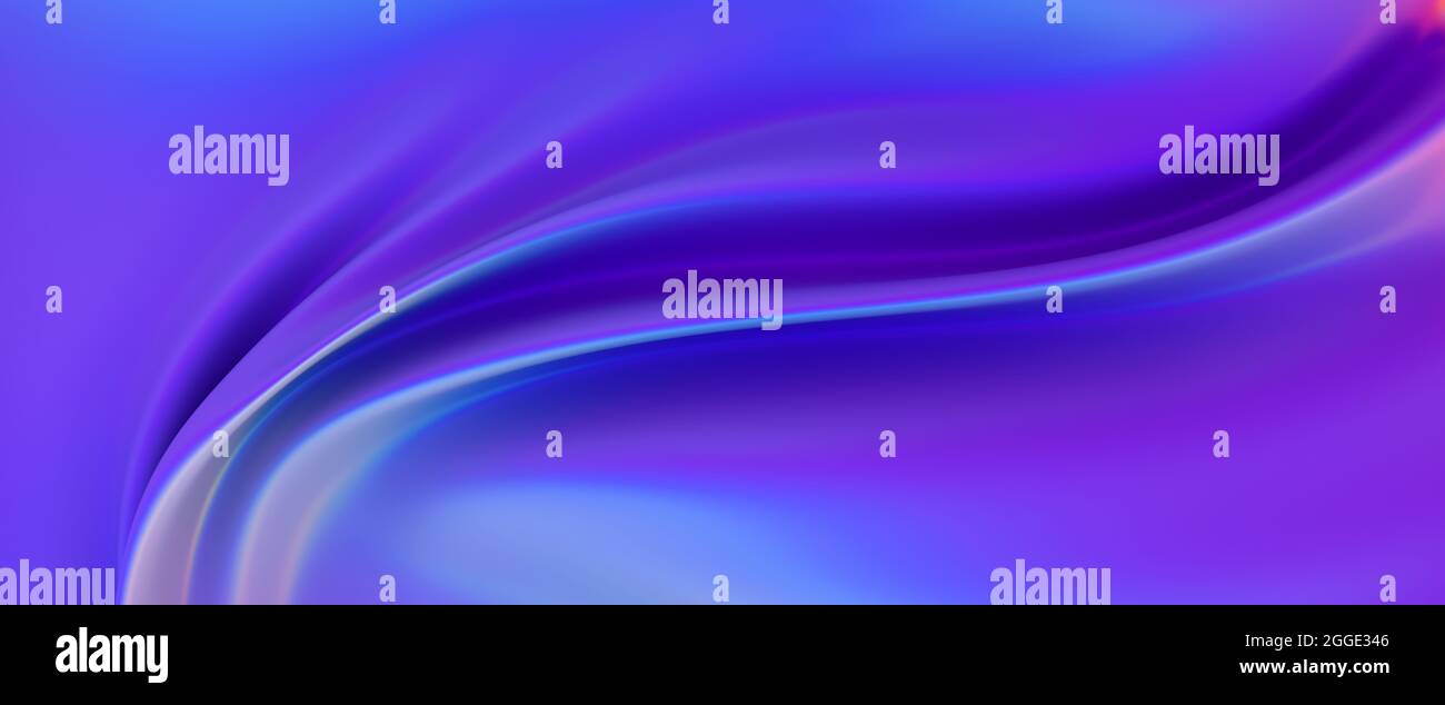 Iridescent chrome wavy gradient cloth fabric abstract background ...