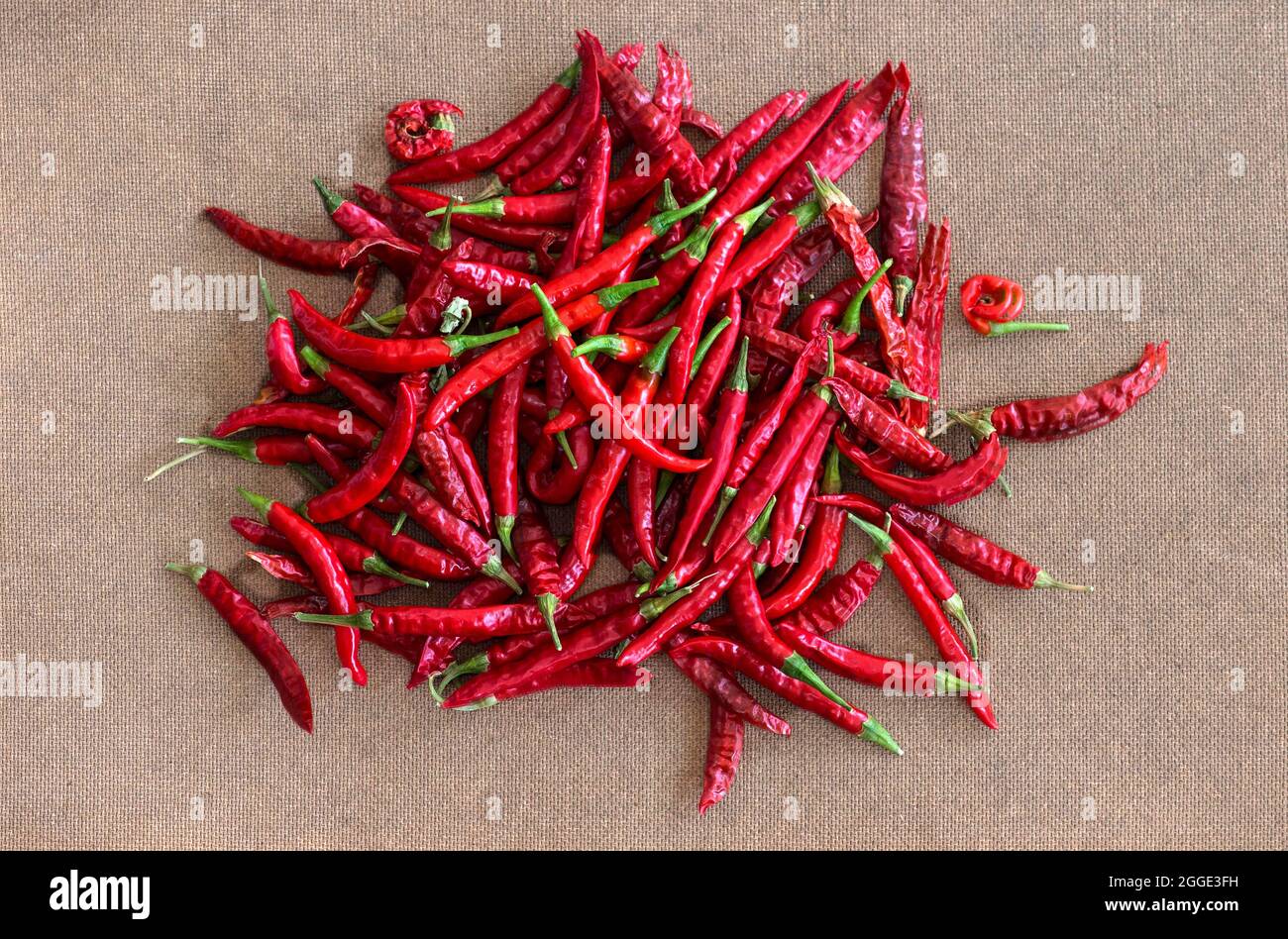 Dried Nepalese red chilli peppers, Nepal Stock Photo Alamy