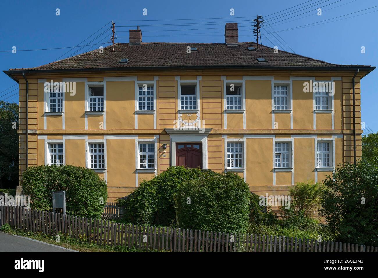 Former official residence of Egloffstein Castle, Egloffstein, Upper Franconia, Bavaria, Germany Stock Photo