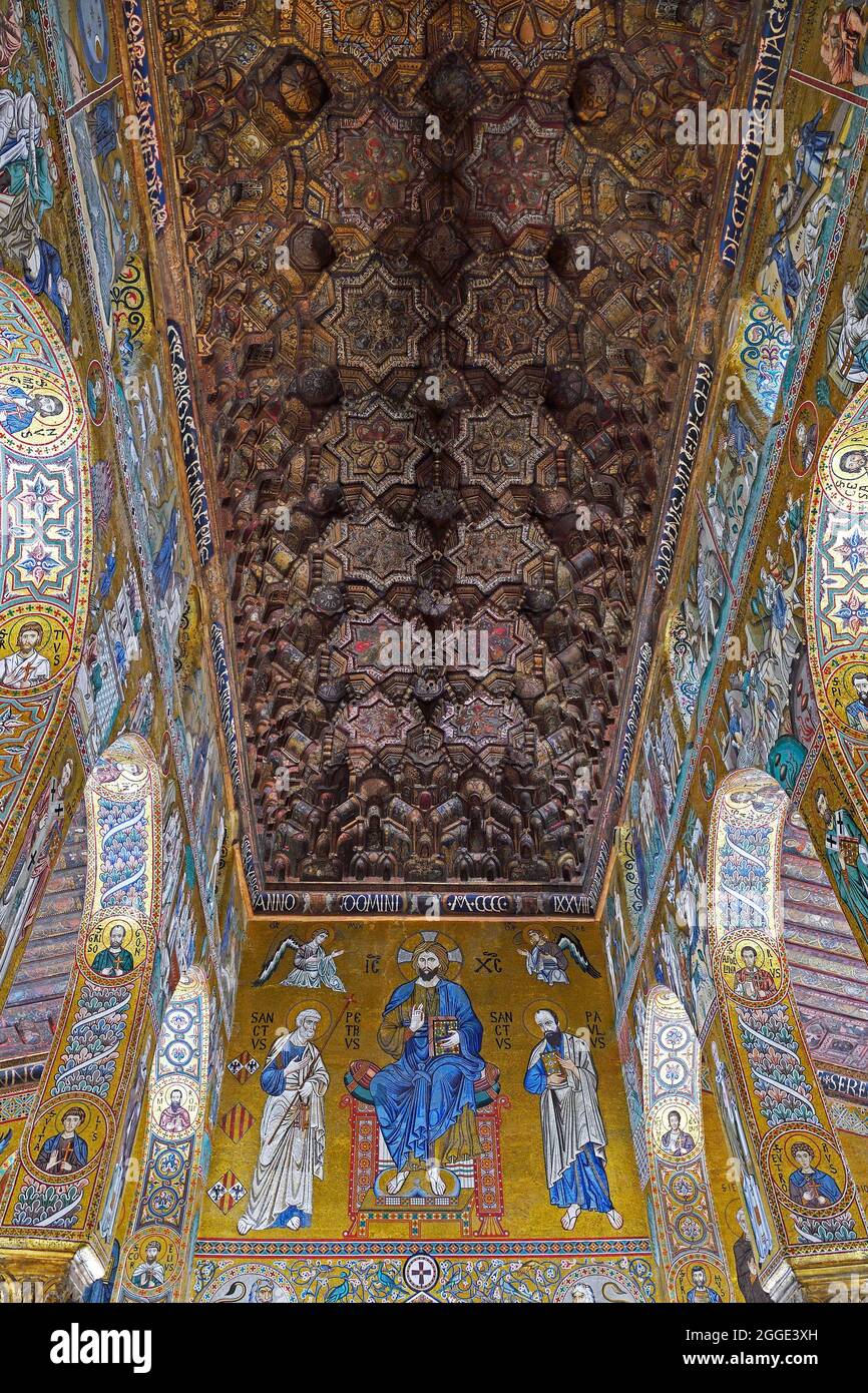 Norman arabic byzantine style hi-res stock photography and images - Alamy