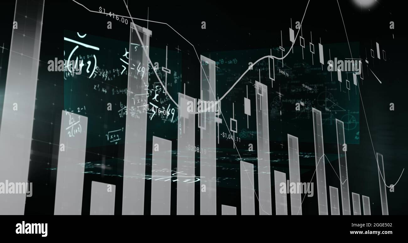 Statistics On Screen Math Image of statistics recording over equations on screens Stock Photo - Alamy