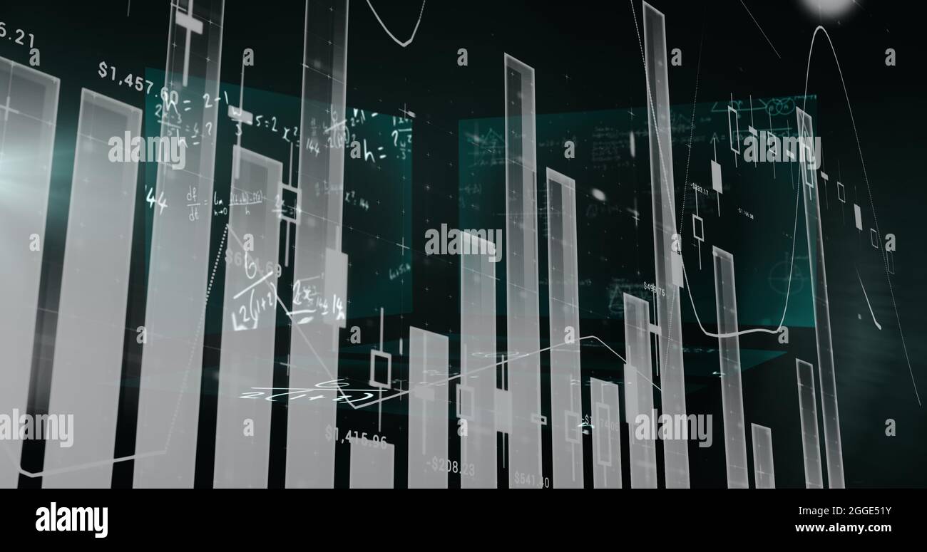 Statistics On Screen Math Image of statistics recording over equations on screens Stock Photo - Alamy