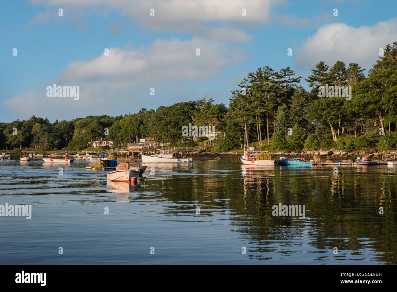 Beautiful shot of boats on the lake Stock Photo - Alamy