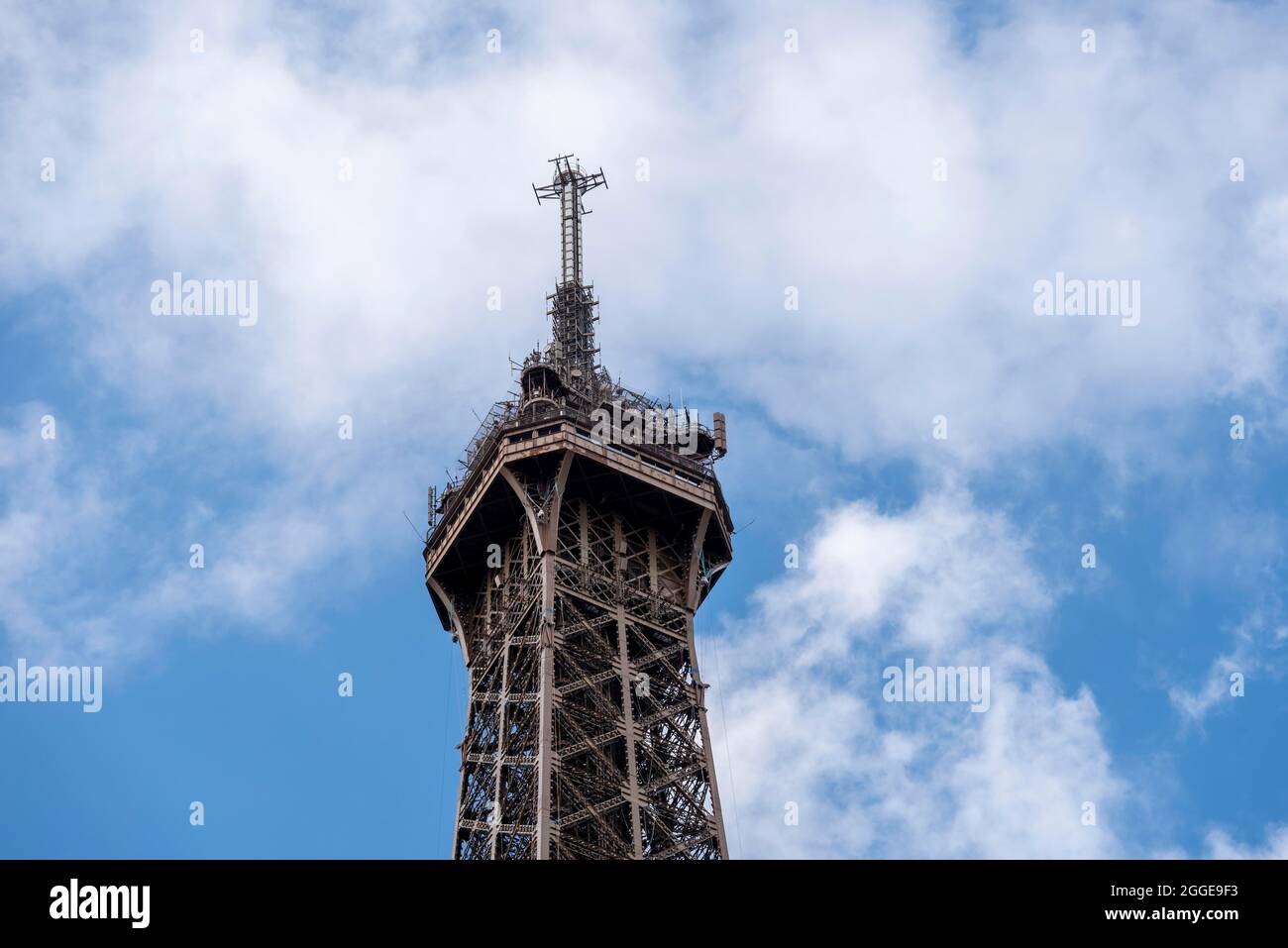 Eiffel Tower Close Up Top