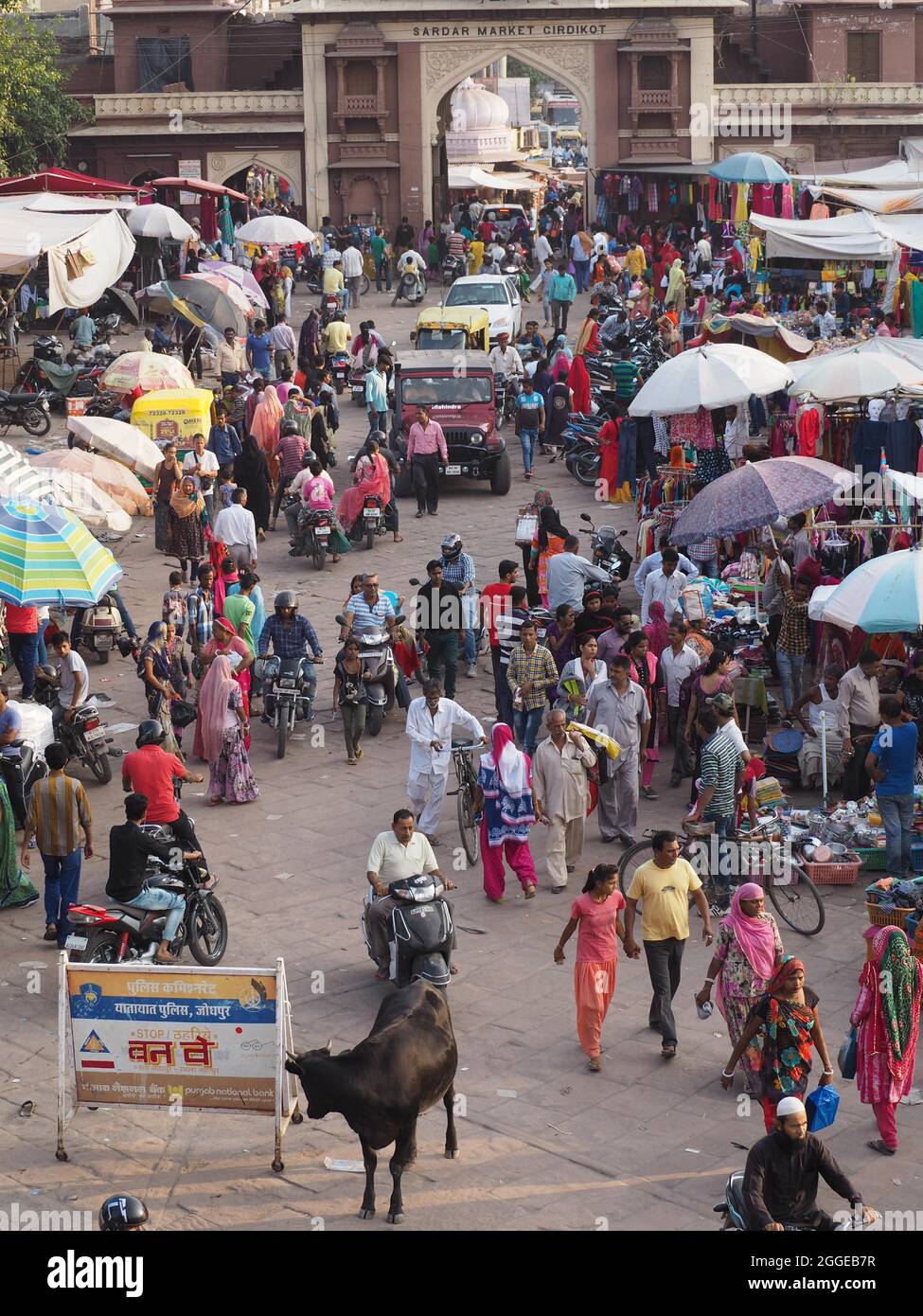 Sardar Market, Old Town, Jodhpur, Rajasthan, India Stock Photo