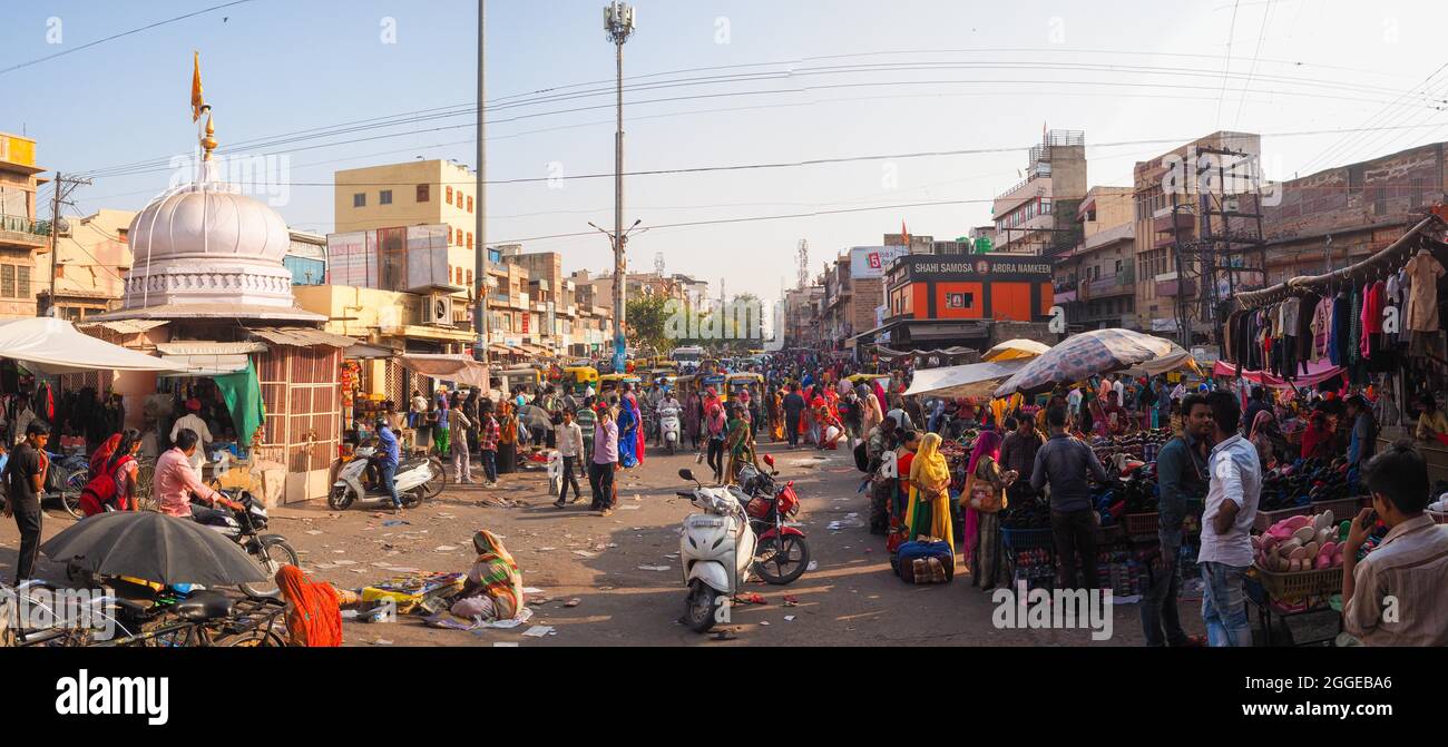 Sardar Market, Old Town, Jodhpur, Rajasthan, India Stock Photo