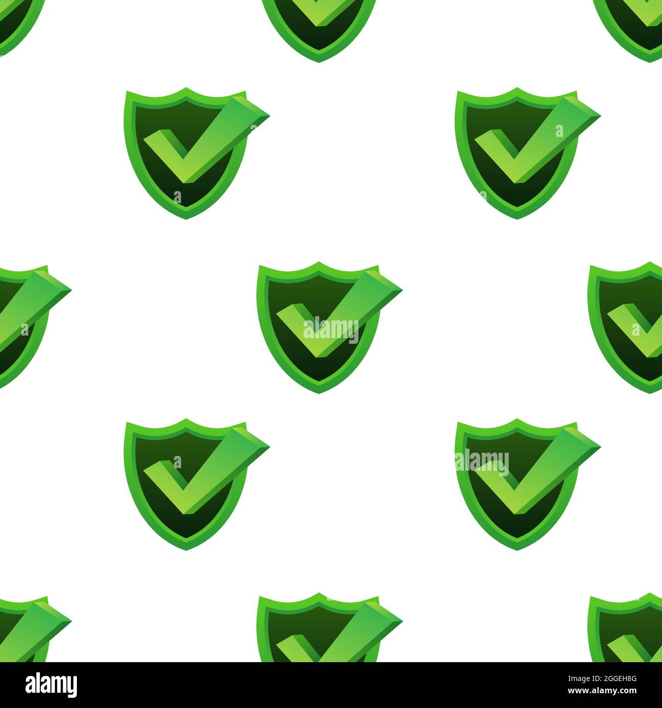 Checkmark. Green approved pattern on white background. Vector stock ...