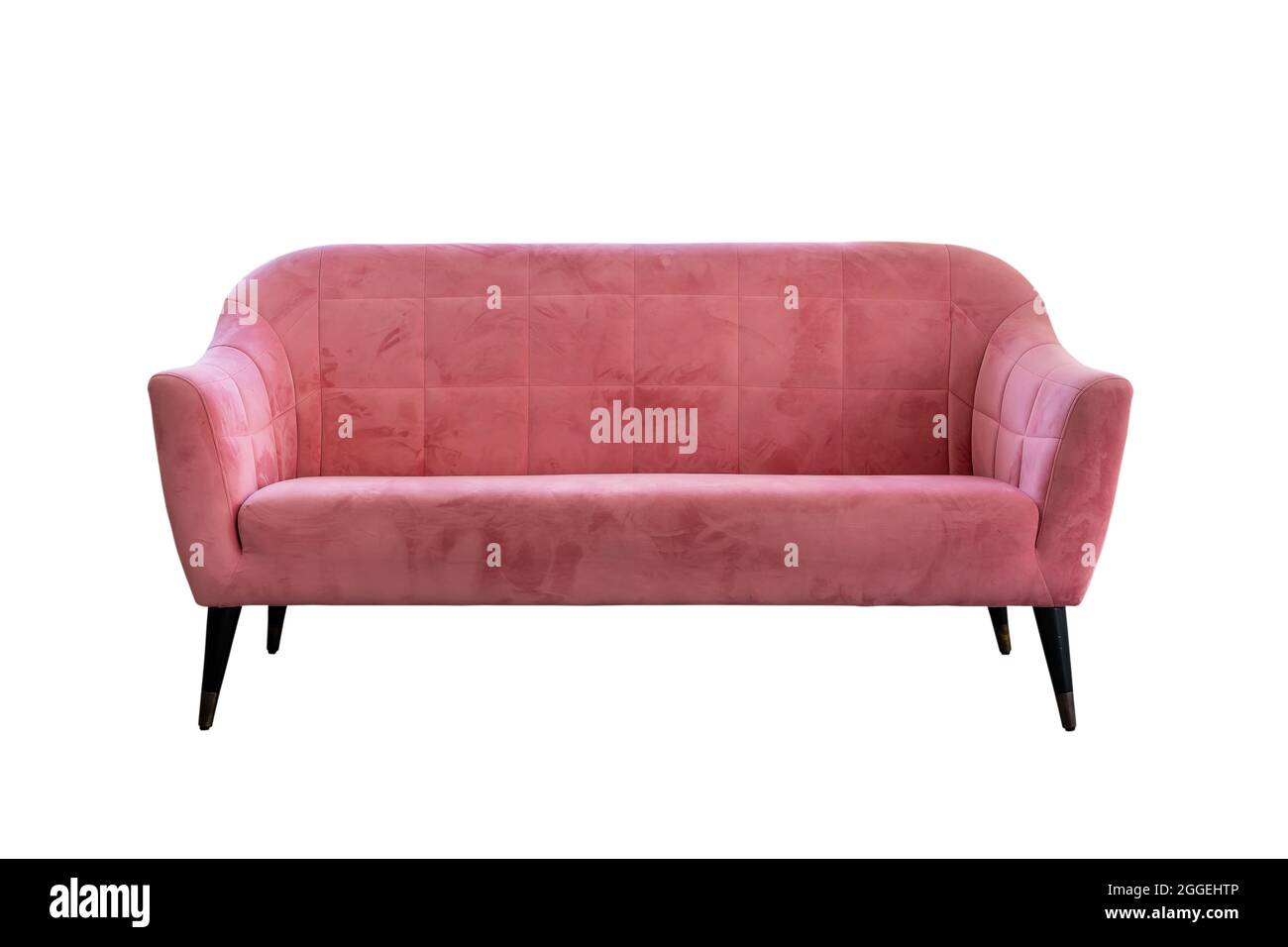 Pink sofa modern style isolated on white background Stock Photo Alamy