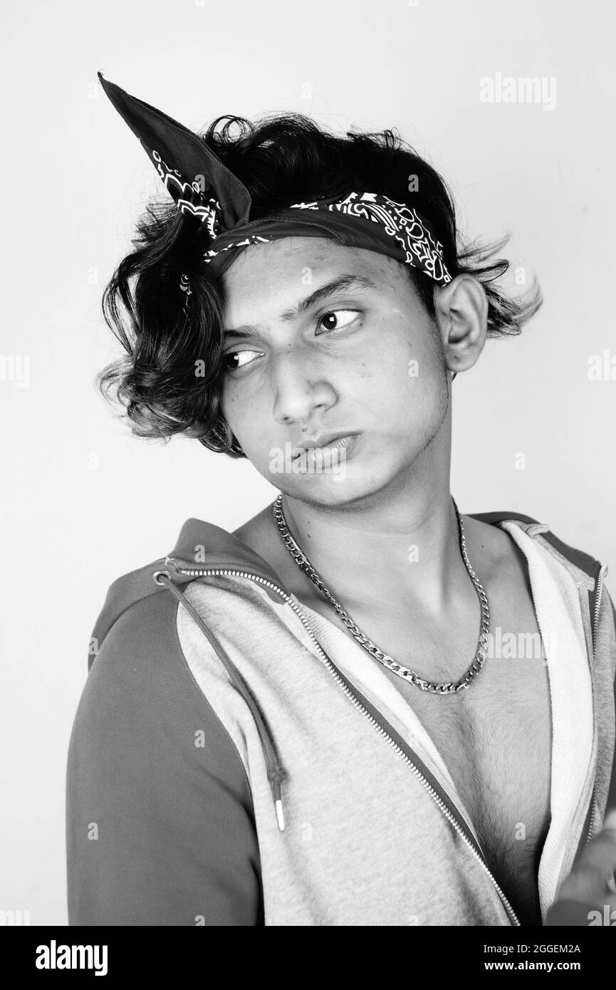Indian man male model Black and White Stock Photos & Images - Alamy